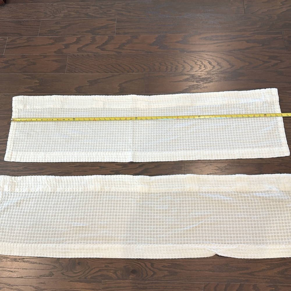Threshold Cream Textured Valance Curtains - Picture 6 of 11